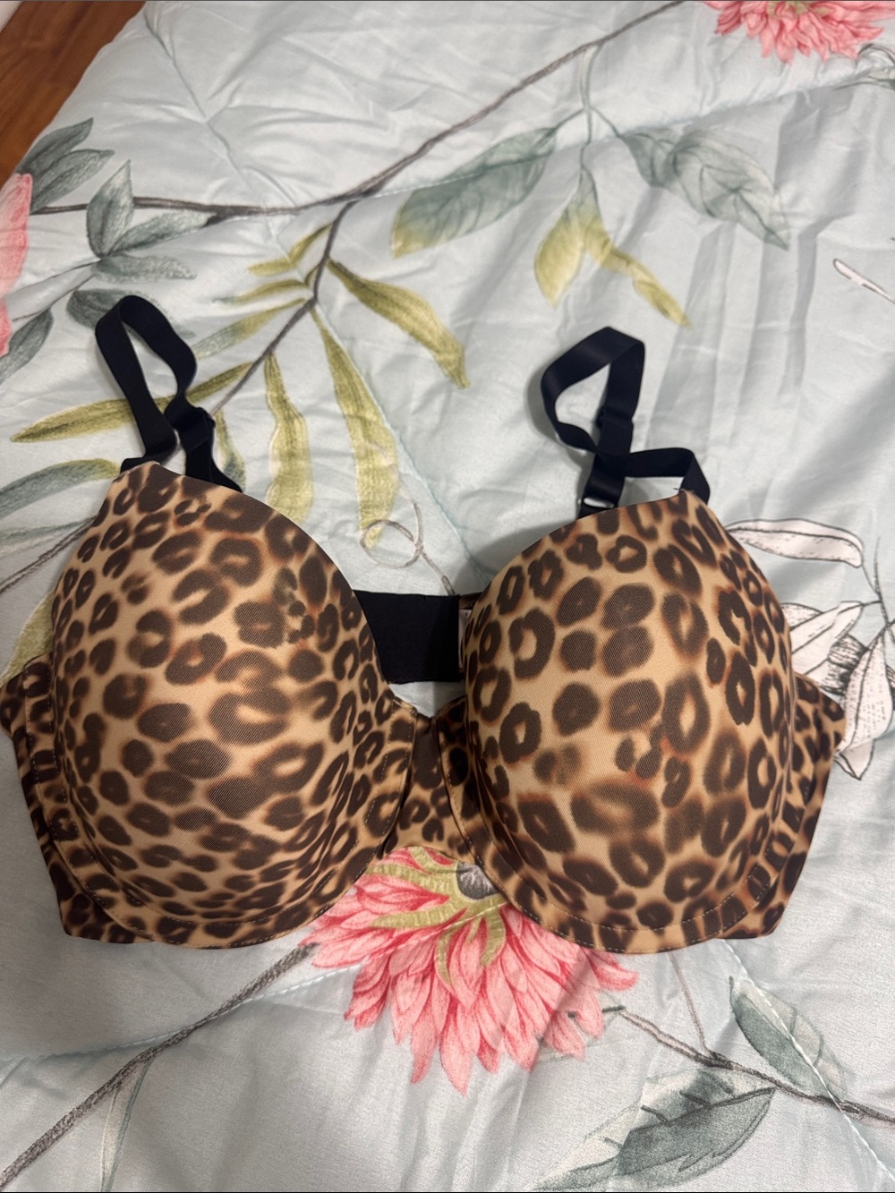 KNIX Leopard Print Push-Up Bra - Brown
